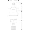 Drukreduceerventiel Type 11201 serie D22A messing/NBR gereduceerd drukbereik 1 - 10 bar PN40 1.1/4" BSPP